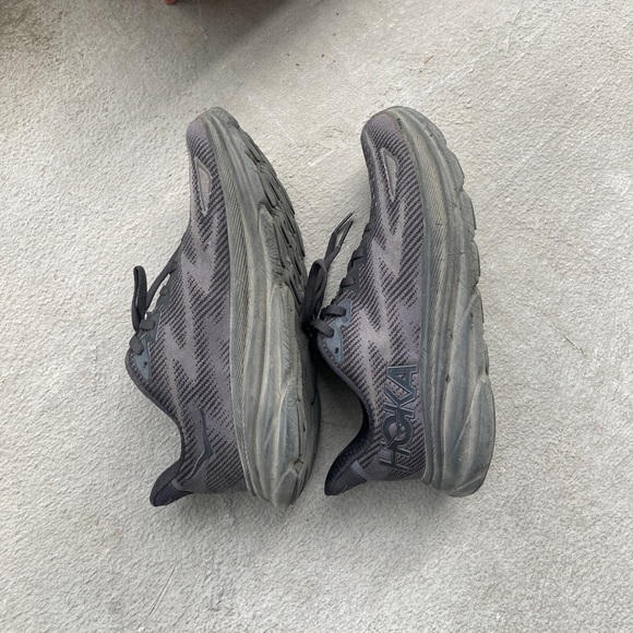 Hoka Clifton 9 Black Road Running Shoes - Picture 5 of 6